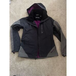 Marmot Women's S Tamarack Jacket MemBrain Waterproof Stowaway Hood Shell Parka S